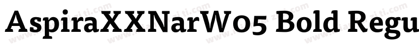 AspiraXXNarW05 Bold Regular字体转换
